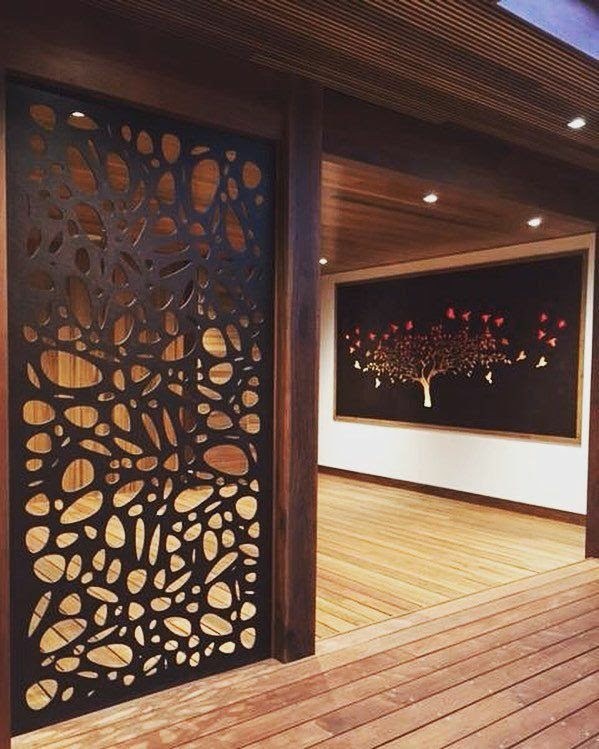 Divisória corten · Interiores