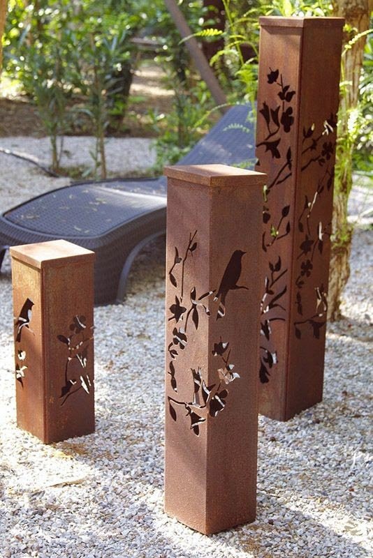 Esculturas em aço corten